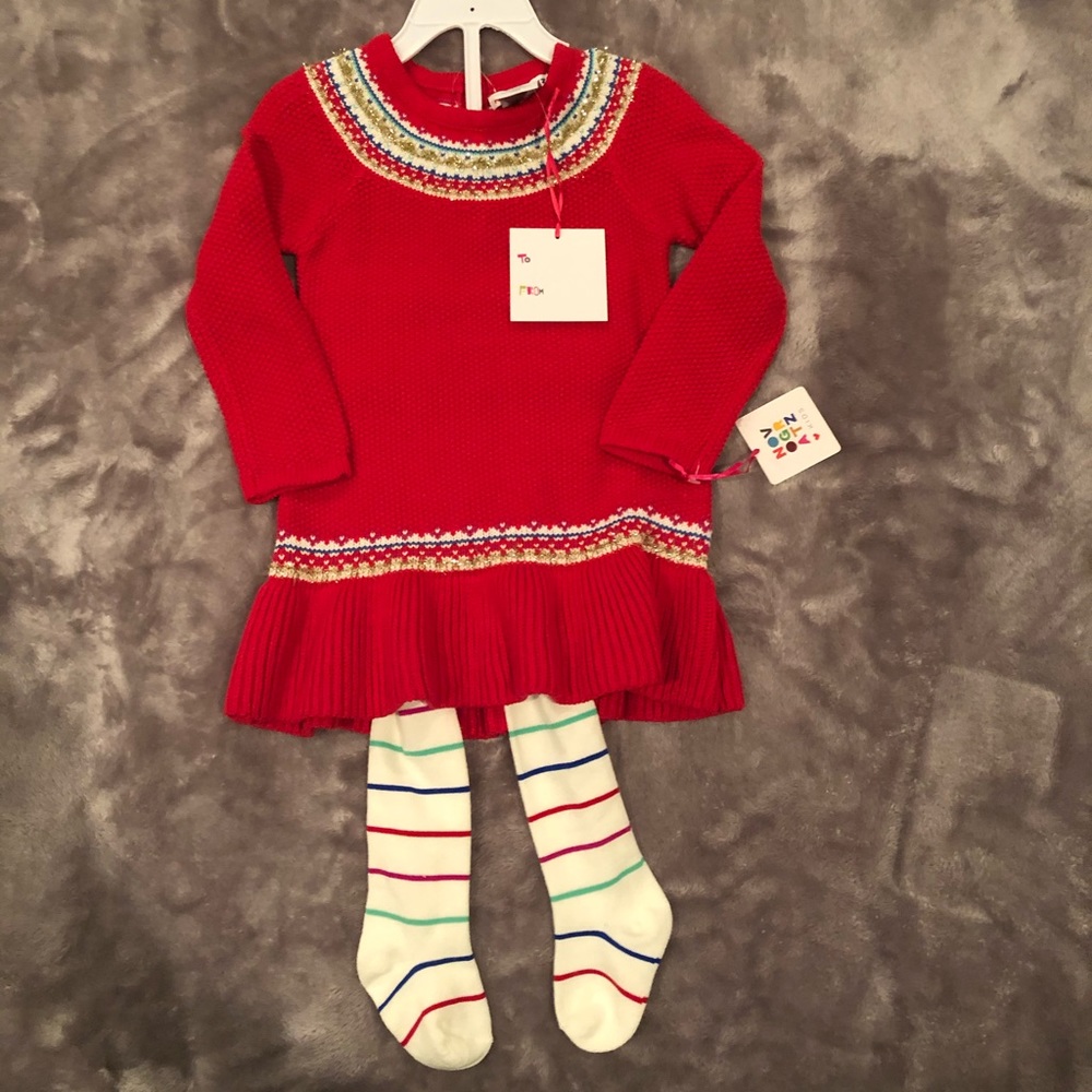 NWT Girls Christmas outfit. Size 24 M